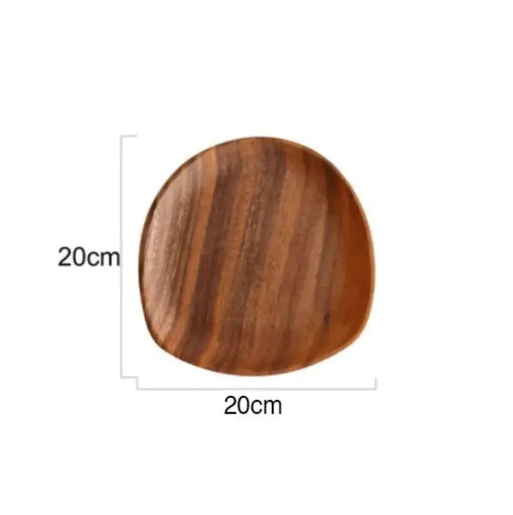 Japanese-Style Solid Wood Tableware piece