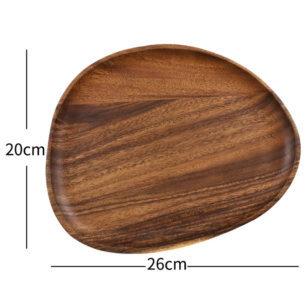 Japanese-Style Solid Wood Tableware piece